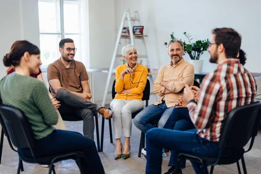 group therapy during alcohol rehab in Knoxville