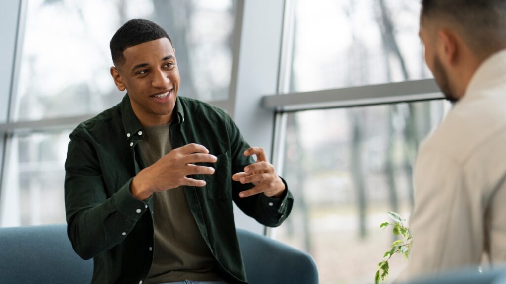 A man finds healing through a personalized treatment plan.